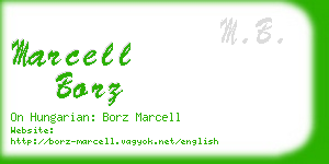 marcell borz business card